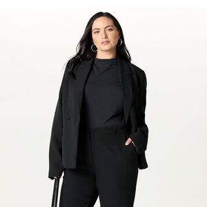 NWT The Drop Jones Classic Slim Blazer, Black, Size XL Minimalist Chic